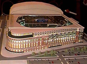 A model depicting the original design of Citi Field which had a retractable  roof. : r/baseball